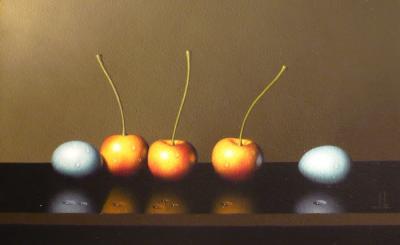Blushing Cherries & Robins Eggs by Clifford T. Bailey