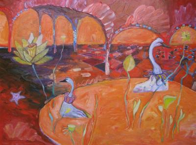The Queens Muted Swans by Wendy Jane Bantam